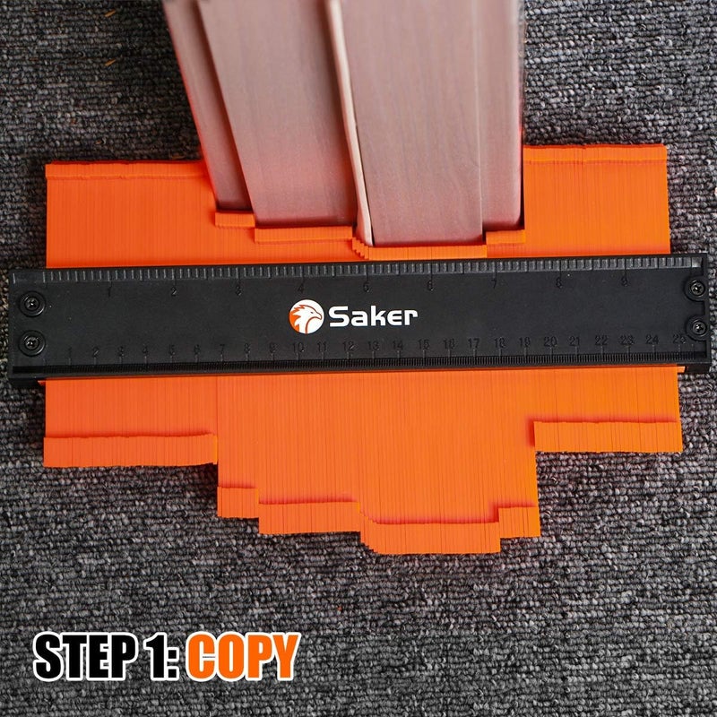 Saker Contour Gauge (10 Inch) Profile Tool with Adjustable Lock,Christmas Gifts for Men Women Dad Boyfriend Husband-Precisely Copy Irregular Shape Duplicator-Cool Gadgets for Woodworking Tool Tracing - Image 3