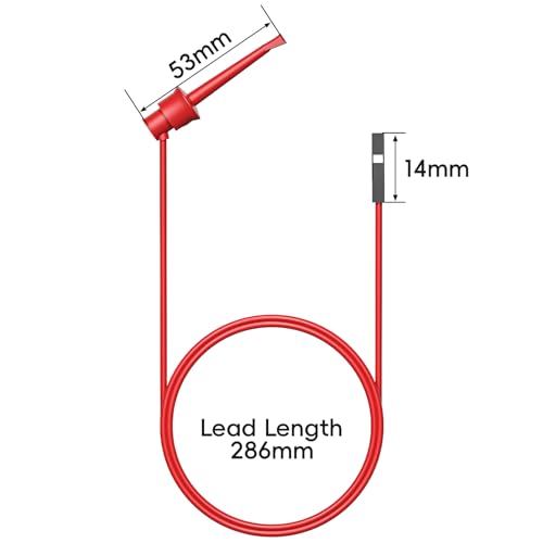 Goupchn Test Hooks to Breadboard Female Jumper Wires Soft Flexible Silicone Test Leads for Electrical Testing - Image 2