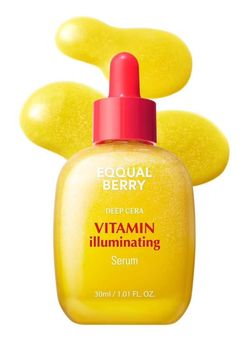 eqqualberry Vitamin Illuminating Serum – Brightening Vitamin C Serum with Niacinamide | Strengthens skin barrier | Hydrates using Ceramide and Hyaluronic Acid, 1.01oz / 30ml - Image 1