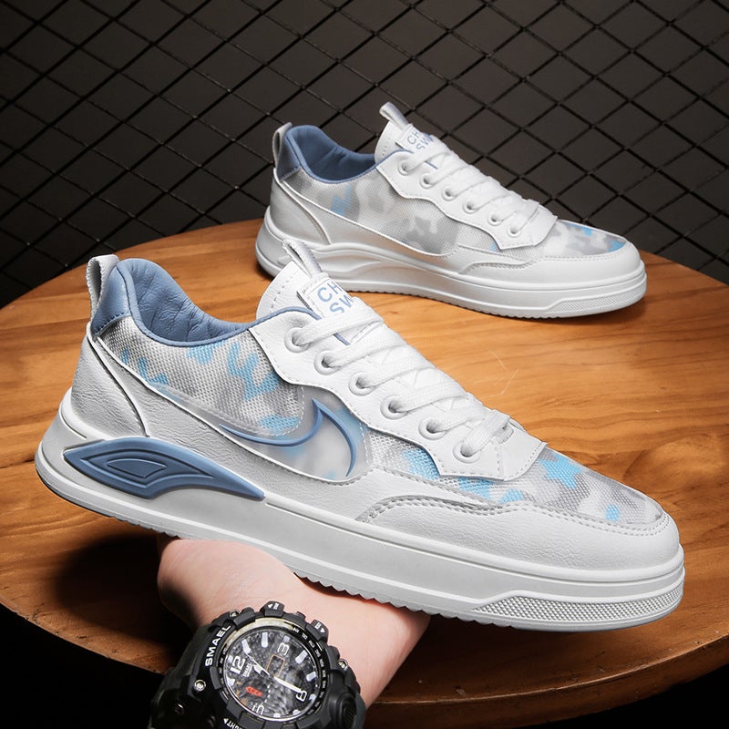 2022 Spring and Summer New Personalized Men's Shoes Trendy Shoes ins Trendy Shoes Boys Low-cut Korean-style Casual Mesh Shoes - Image 1