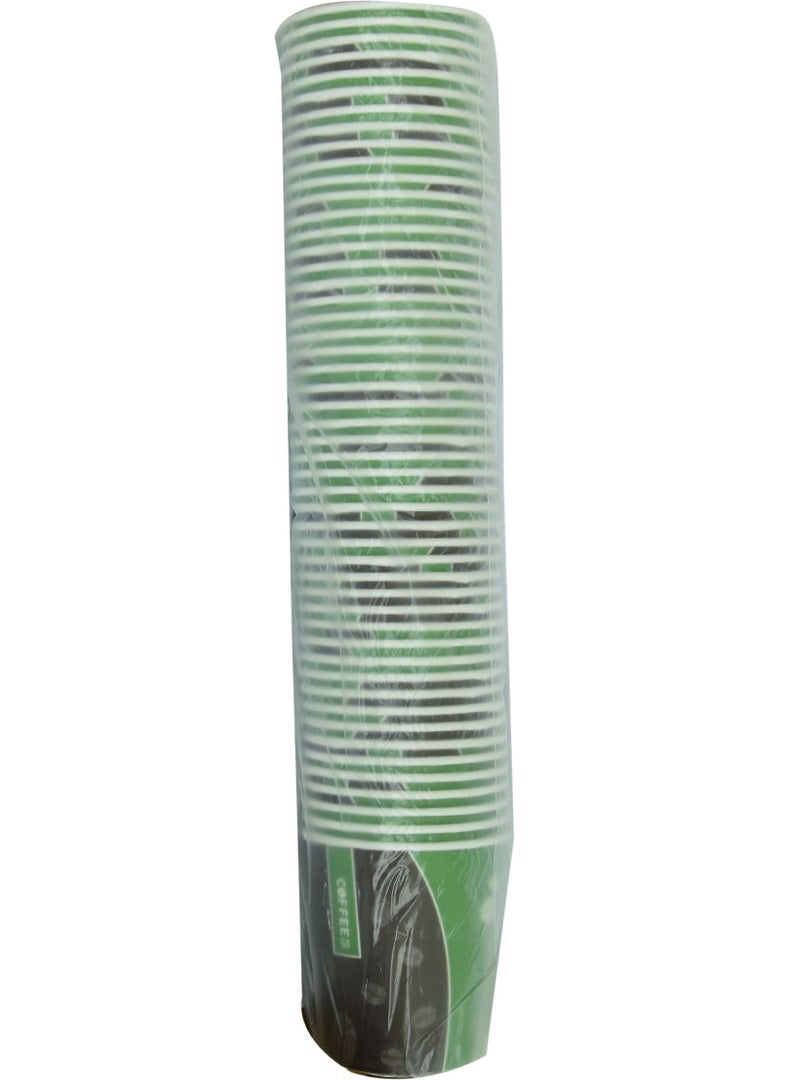 LokmanAVM Cardboard Cup 8 Oz Disposable Tea Coffee Hot Paper Vending Cup 50 Pcs 1 Pack  - Image 4