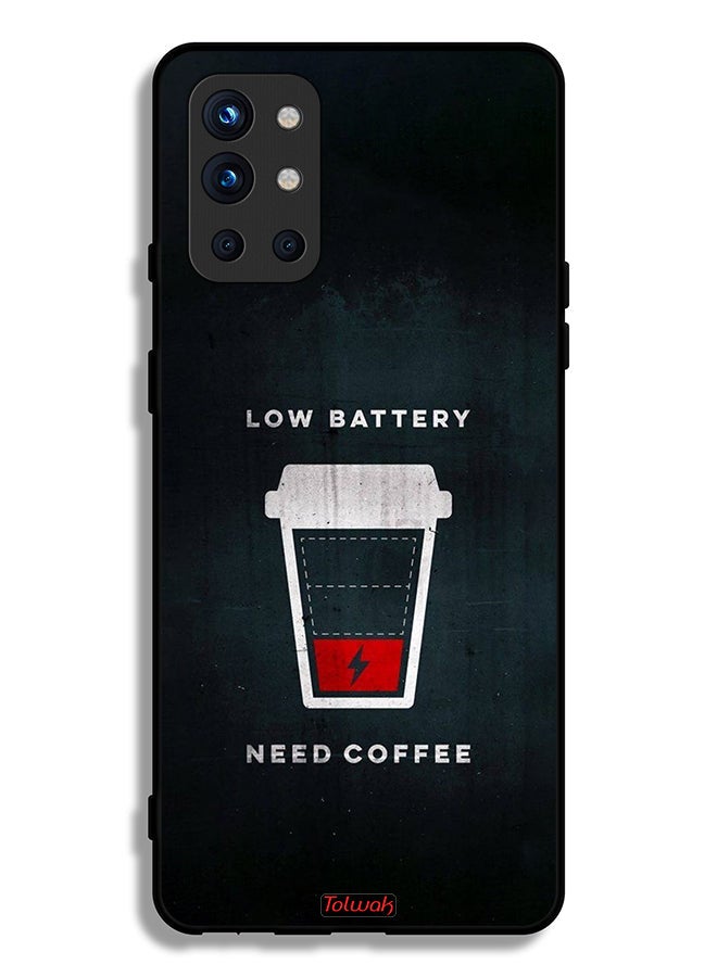 Tolwak OnePlus 9R 5G Protective Case Cover Low Battery Need Coffee - Image 2