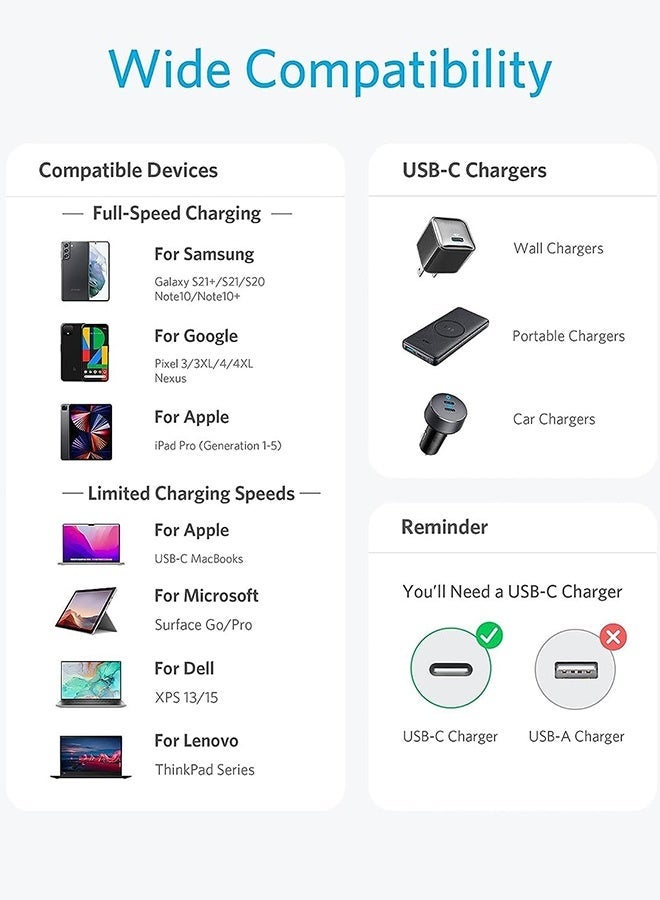 دبليو أف أف أو كابل تمديد USB-C ناعم بزوايا 90 درجة - بطول 4 بوصات/10 سم - محول USB C من ذكر إلى أنثى، كابل USB C بزوايا قائمة - متوافق فقط مع الطاقة التي تبلغ 66 واط أو أقل - باللون الأسود ... - Image 3