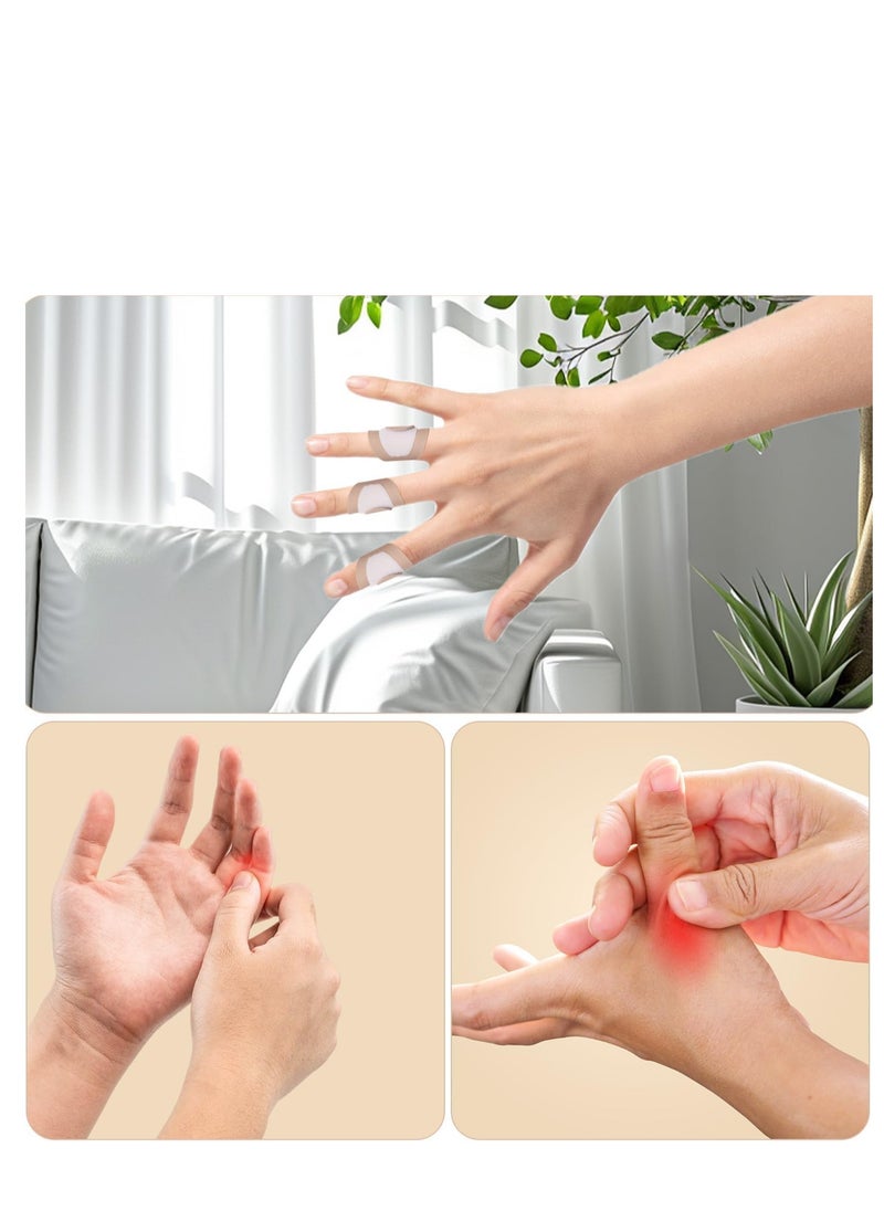 GUDOO 10 حزمة لفافة زيت الخروع للأصابع، لفافة زيت الخروع العضوية من القطن الناعم، مثالية لتنميل الأصابع، التهاب مفاصل الأصابع، وتشقق الأصابع  - Image 4