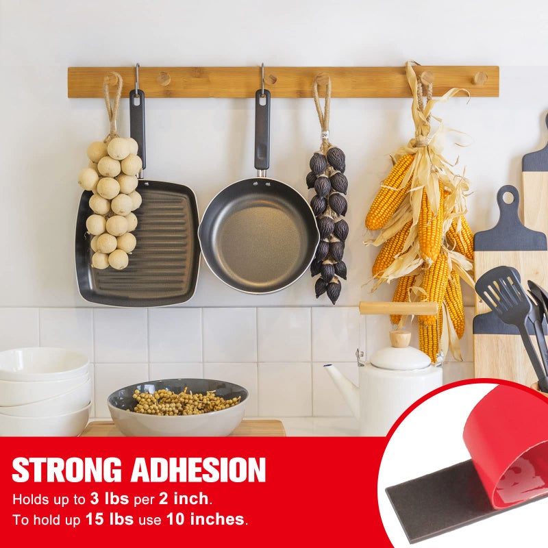 HitLights Double Sided Tape Heavy Duty 100FT, Waterproof Strong Mounting Adhesive Tape for Walls, Car, Home Decor, Office Decor (100FT x 0.39IN) - Image 2