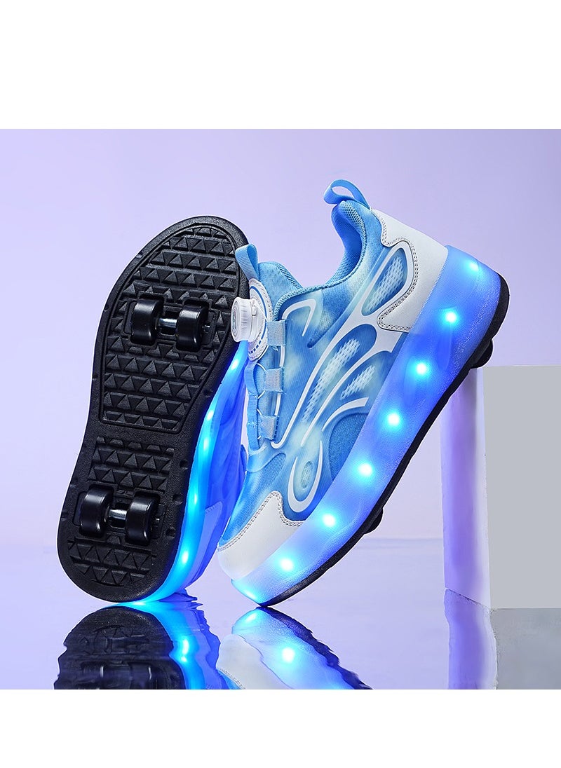 LED Flash Light Sneaker Skate Shoes with Wheels USB Charging Roller Skates Shoes - pzsku/Z6B3015CA67D26ED9747DZ/45/_/1705630343/2abf9979-7725-4907-972d-9624329624be