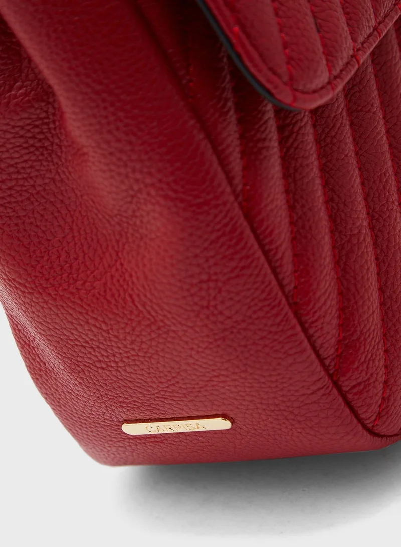 CARPISA Flap Over Quilted Crossbody