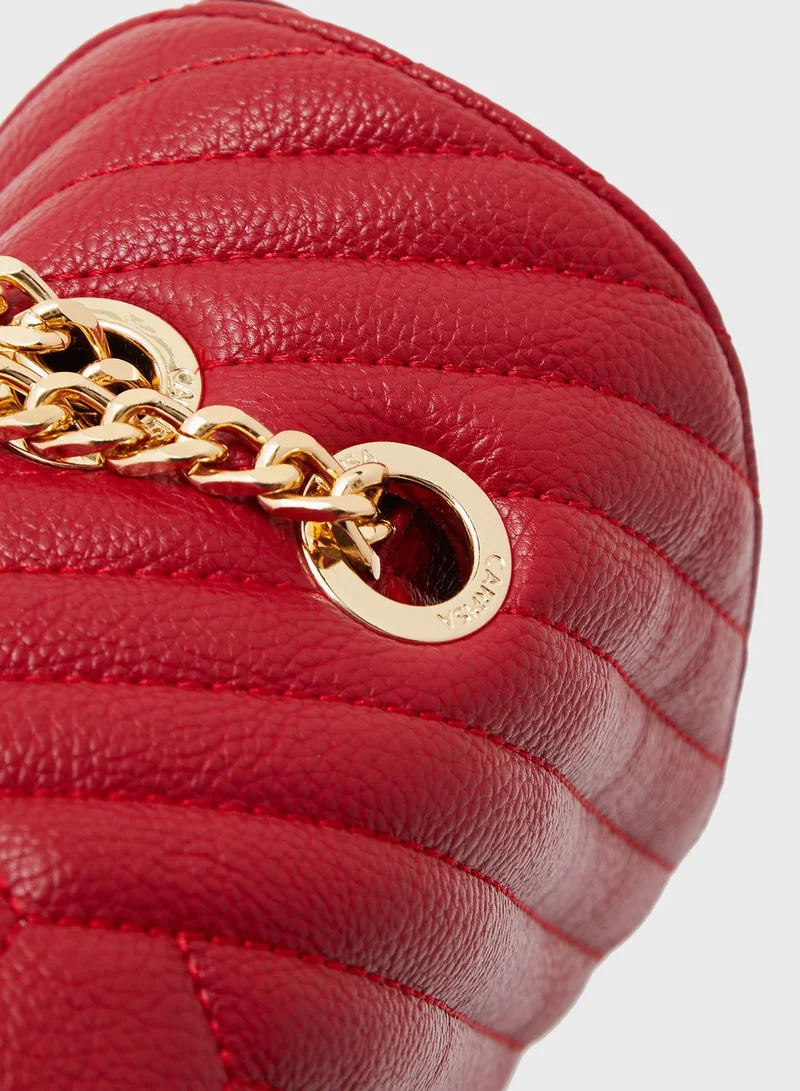 CARPISA Flap Over Quilted Crossbody