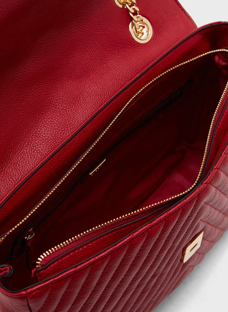 CARPISA Flap Over Quilted Crossbody
