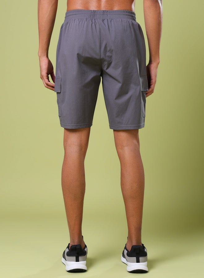 تكنوسبورت شورت رجالي تكنوسبورت بقصة ضيقة سادة مع تقنية - Image 3