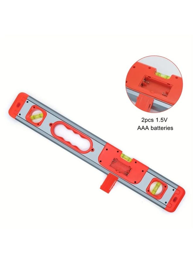 Red Aluminum Alloy Digital Level Ruler Inclinometer Protractor Angle Finder 360 Degree LCD - Image 4