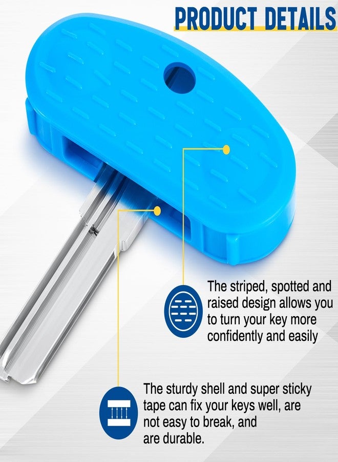 Leriton 6 Pack Key Turner Aid for People with Arthritis Colorful Turner for Arthritis Easy Grip Key Accessories for Weak Elderly Hands Daily Door Lock Helper for Flat Keys - Image 2