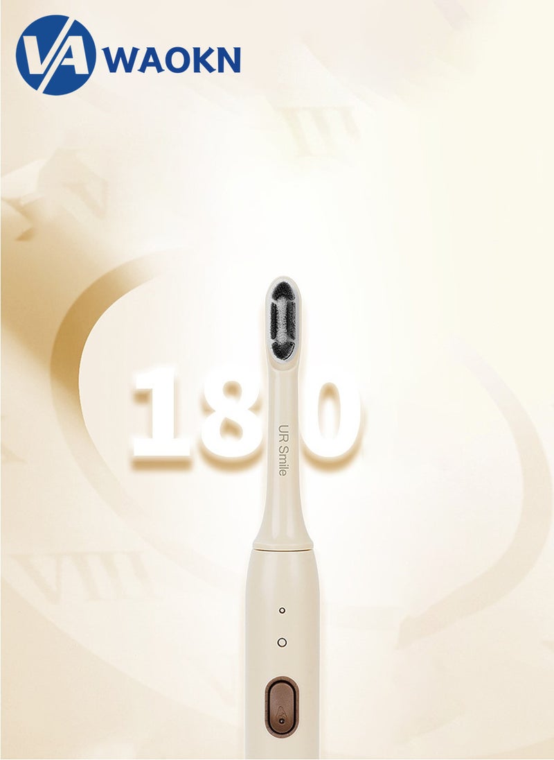 WAOKN Rechargeable Sonic Electric Toothbrush High-frequency Vibration IPX7 Waterproof Power Toothbrush 6 Modes Adjustable and Smart Electric Toothbrush with 3 Detachable Soft-bristle Brush Heads - Image 5