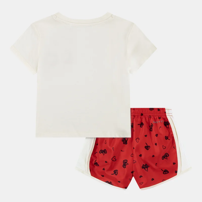 نايكي Kids' Cherry Tempo T-Shirt And Shorts Set