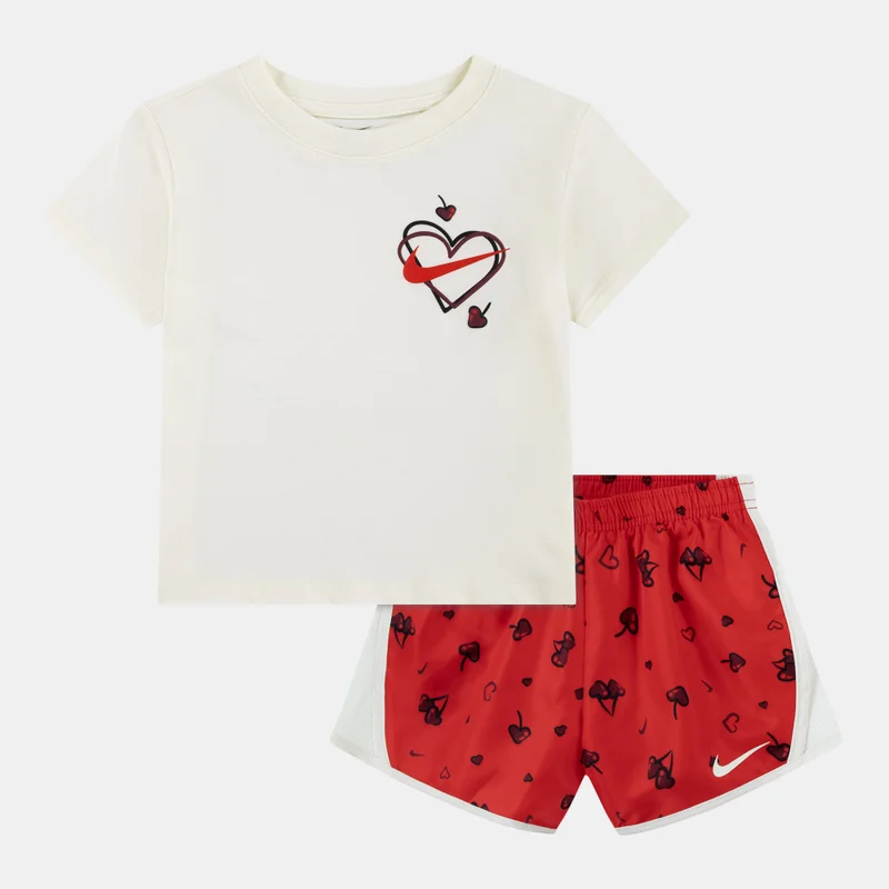 نايكي Kids' Cherry Tempo T-Shirt And Shorts Set