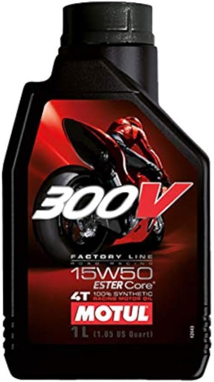 زيت دراجات السباق موتول 300V فاكتوري لاين سباقات الطرق 15W50 1 لتر - Image 1