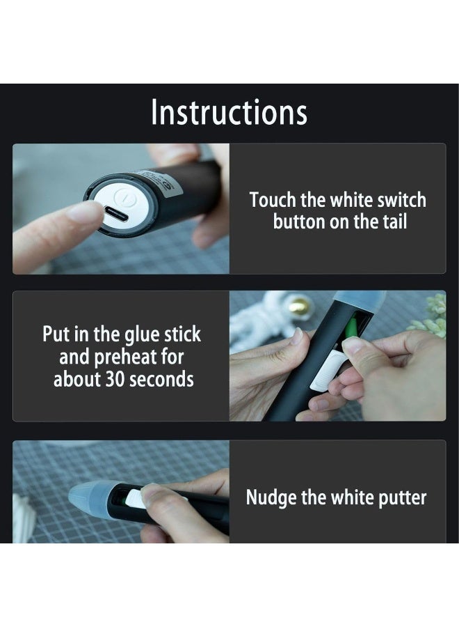 Mini Hot Melt Glue Pen Children's Handmade Diy Lithium Electric Glue Stick - Image 3