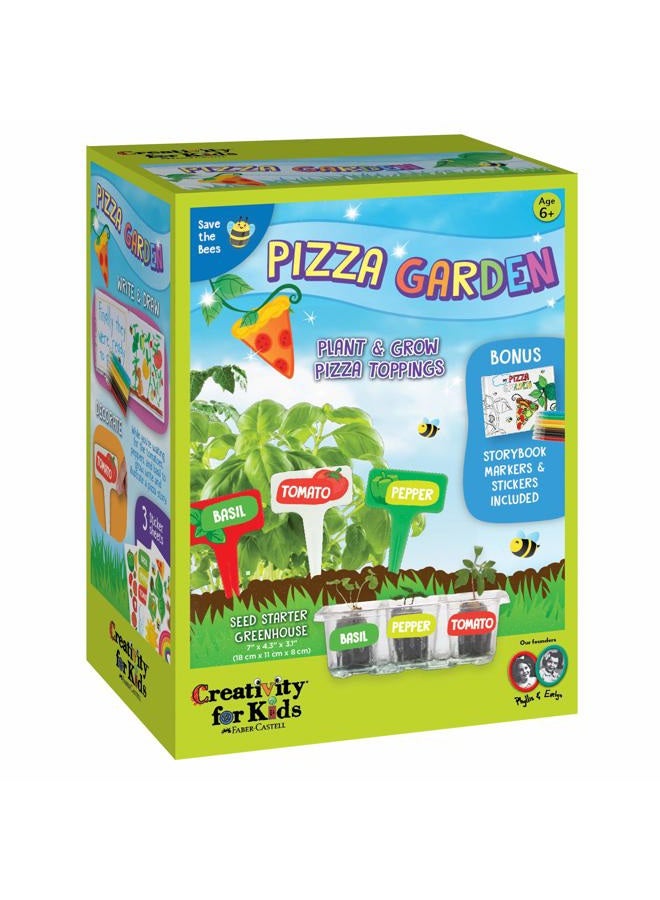 Creativity for Kids Pizza Garden Kit - Grow Your Own Pizza Vegetable and Herbs - Gardening Kit for Kids - Image 1