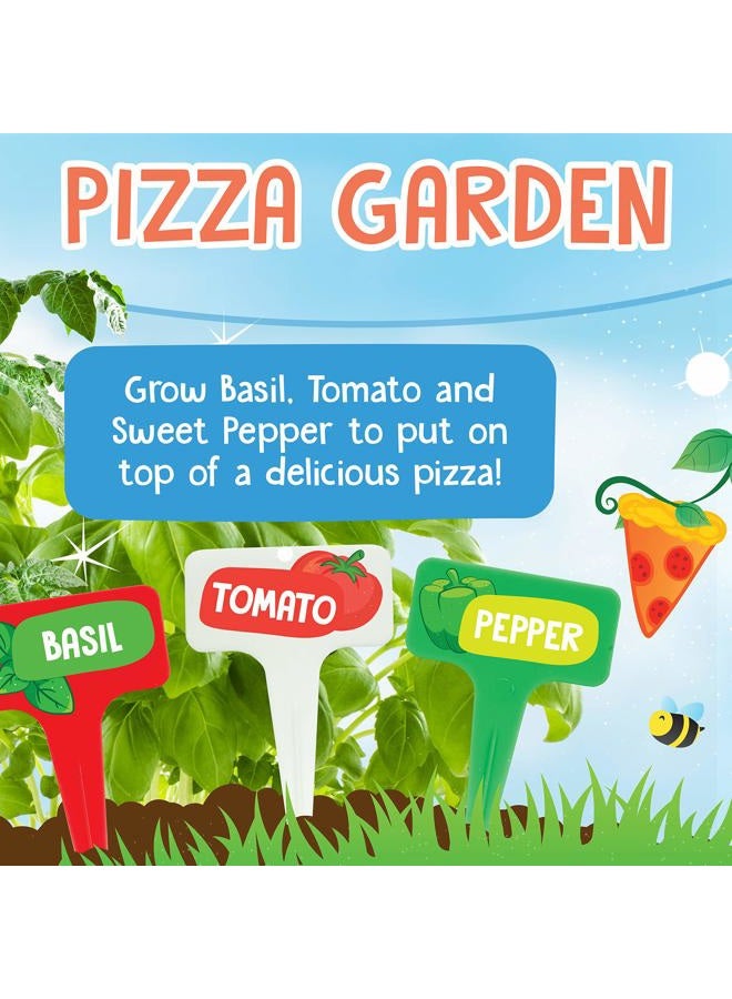 Creativity for Kids Pizza Garden Kit - Grow Your Own Pizza Vegetable and Herbs - Gardening Kit for Kids - Image 2