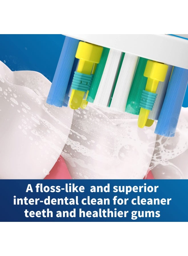 SANMUGEED 8 Count Floss Clean Electric Toothbrush Replacement Brush Head Refills, Floss-Like Micropulse Bristles for Deeper Plague Removal with Hygienic Caps - Image 5
