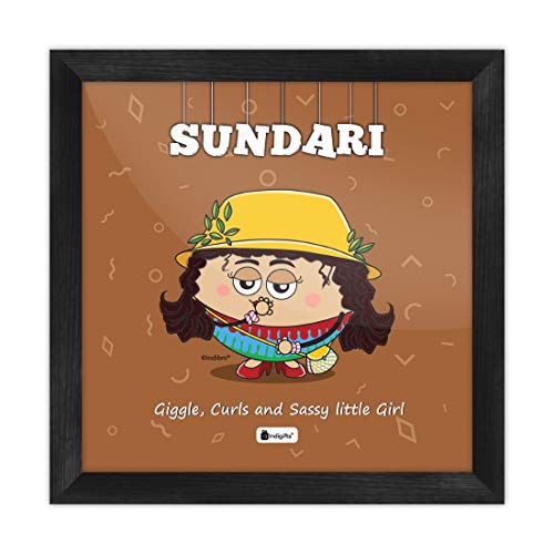 Indigifts Sundari Printed Funny Poster Frame (6x6 inches) - Image 1