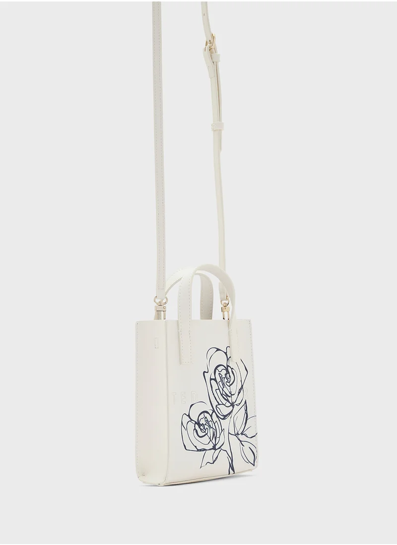 Ted Baker Alimkon Linear Rose Mini Icon Bag