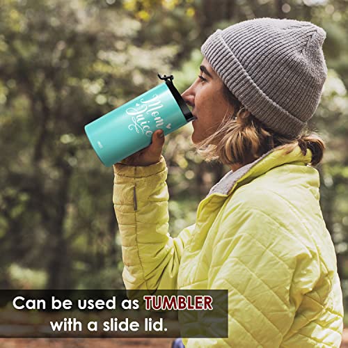 SANDJEST Mom Tumbler and Can Cooler - 4 in 1 Design Mom Juice Travel Mug Fits for Most 12oz Skinny Can Beer Bottles - Gifts for Mothers from Daughter, Son on Birthday, Mothers Day, Christmas - Image 5