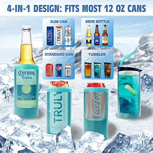 SANDJEST Mom Tumbler and Can Cooler - 4 in 1 Design Mom Juice Travel Mug Fits for Most 12oz Skinny Can Beer Bottles - Gifts for Mothers from Daughter, Son on Birthday, Mothers Day, Christmas - Image 2