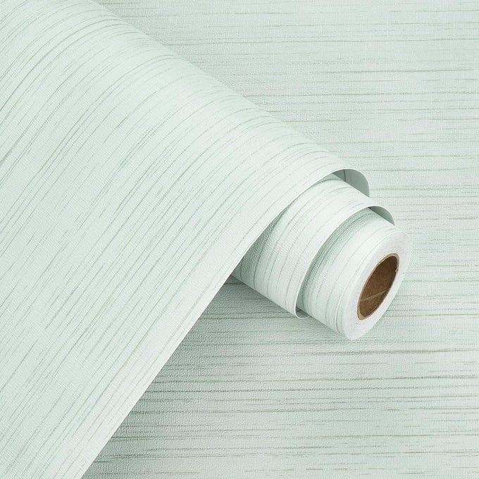 GREEN GRASSCLOTH PEEL AND STICK WALLPAPER SELF ADHESIVE TEXTURED CONTACT PAPER FOR WALLS CABINETS ACCENT WALL PAPER FOR BEDROOM LIVING ROOM CAMPER STICK ON GREENY WALLPAPER 158 X 78 IN