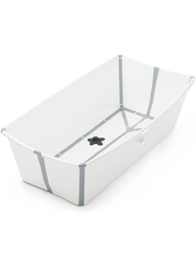 Stokke Flexi Bath X-Large - Spacious Foldable Baby Bath Tub - Lightweight & Easy to Store - Best for Ages 0-6 - White - Image 1