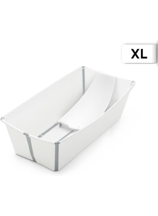 Stokke Flexi Bath X-Large - Spacious Foldable Baby Bath Tub - Lightweight & Easy to Store - Best for Ages 0-6 - White - Image 3