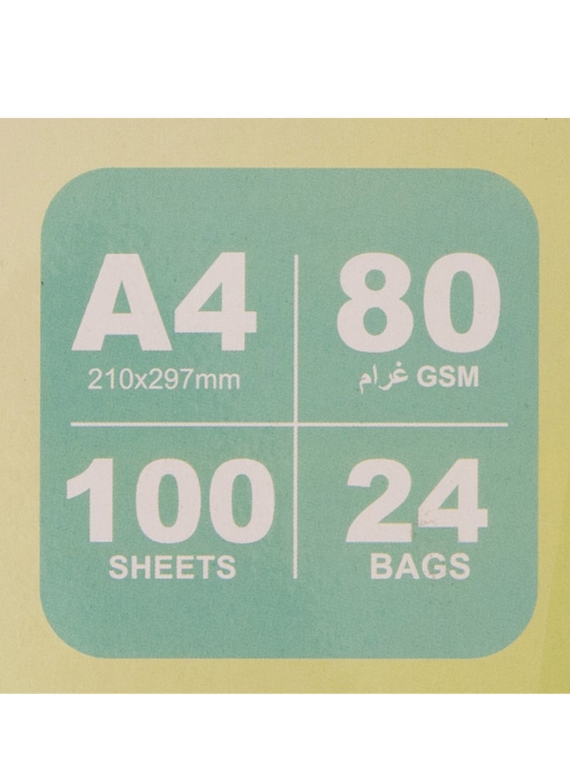Donia Multi-Colored Copy Paper, 100 Sheets, Standard Size, Ream - Image 4