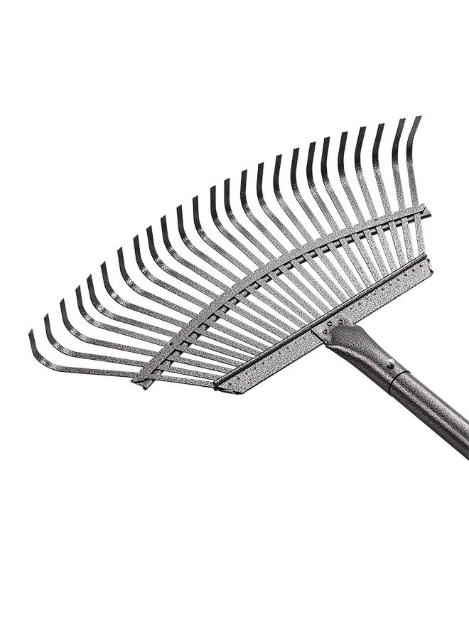 لوازم مشط حديقة لجمع الأوراق 25 سن معدني​ – مشط واسع بمقبض فولاذ قابل للتعديل ورأس معدني مقاوم للصدأ – مناسب لتنظيف الحدائق وترتيب التربة والعناية بالمساحات الخضراء - Image 5