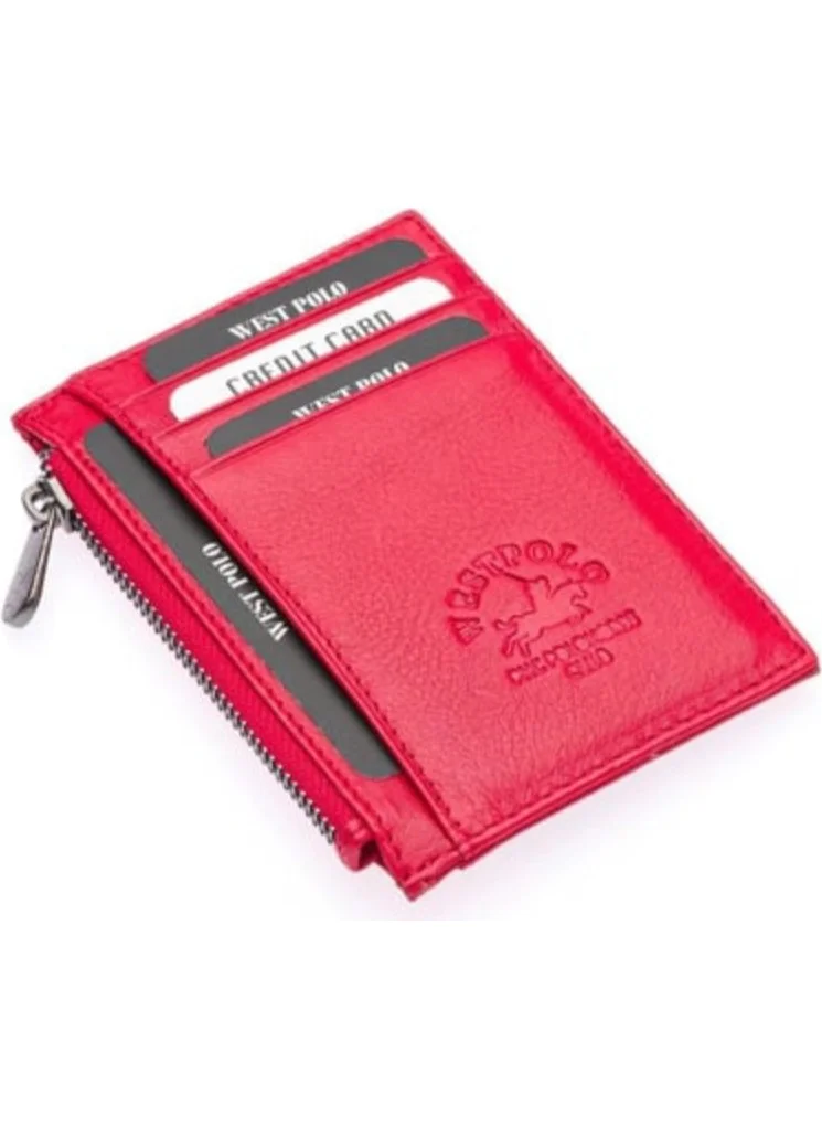 West Polo Ultra Thin Genuine Leather Wallet