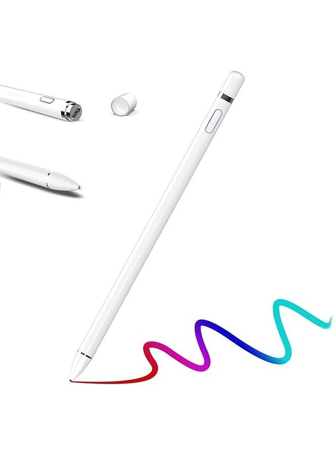 Stylus Pen for iPad 9th&10th Gen, Apple Pencil 2nd Generation, 2X Fast Charge Apple Pen for iPad 2018-2023, iPad Pencil for iPad Pro 11/12.9 3/4/5 Gen, iPad Mini 5/6, iPad 6/7/8, iPad Air 3/4/5, White - Image 1