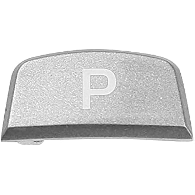 ريحني زر تبديل ناقل الحركة من AUTOHAUX X غطاء زر ناقل الحركة مقبض ناقل الحركة زر الانتظار التريدي LR086213 استبدال غطاء التريم للاند روفر رينج سبورت 2014 الرمادي - Image 4