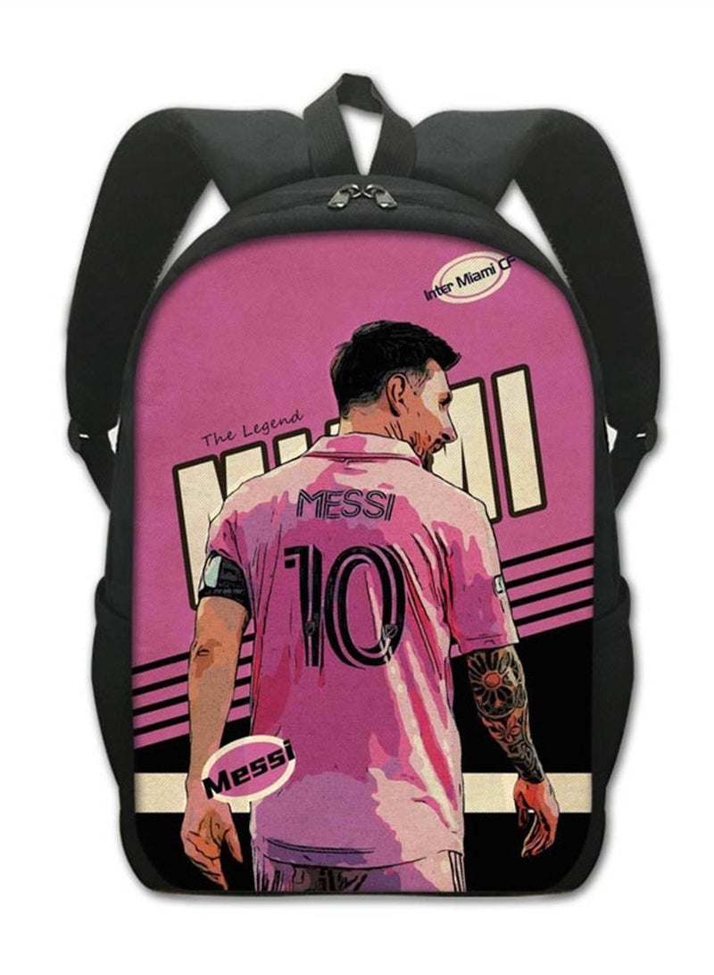 MESSI Children Backpack Daypack Schoolbag Teen Boys School Book bag