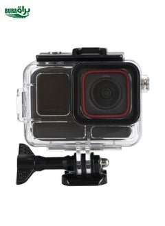 BURAQ For Insta360 Ace Pro 2 Underwater Waterproof Housing Case with Base Adapter & Screw (Transparent)  - Image 1