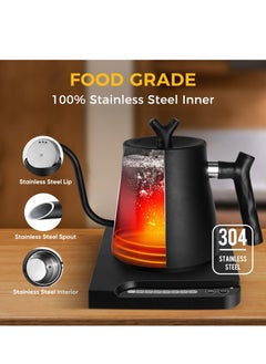 1000W Electric Gooseneck Kettle 304 Stainless Steel Electric Water Kettle Coffee Kettle with Constant Temperature Auto Shut Off - pzsku/Z6B316C3325FB818BDE3DZ/45/_/1698735273/85d5fb81-7ca6-4ac3-9ed8-0413ce0034e1