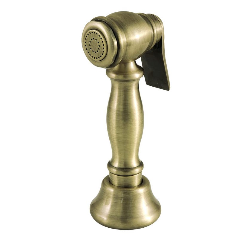 Kingston Brass CCRP1K3SPR Brass Kitchen Faucet Side Sprayer in Antique Brass - Image 2