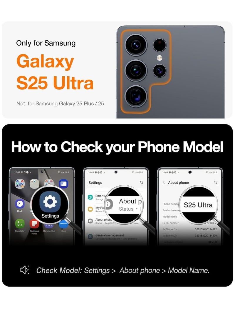 DUSALA Case Compatible with Samsung Galaxy S25 Ultra 6.8" | Clear Magnetic Case for Wireless Charging | Shockproof Camera Protection | Soft TPU Bumper Cover | Scratch-Resistant & Slim Fit | Anti-Yellowing Transparent Design Clear - Image 2