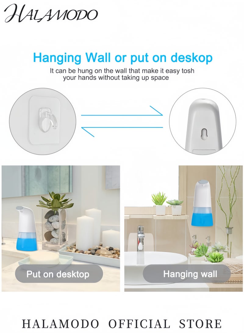 هالامودو موزع صابون رغوي أوتوماتيكي بدون لمس مع مستشعر، أبيض ٢٥٠ مل - Image 5
