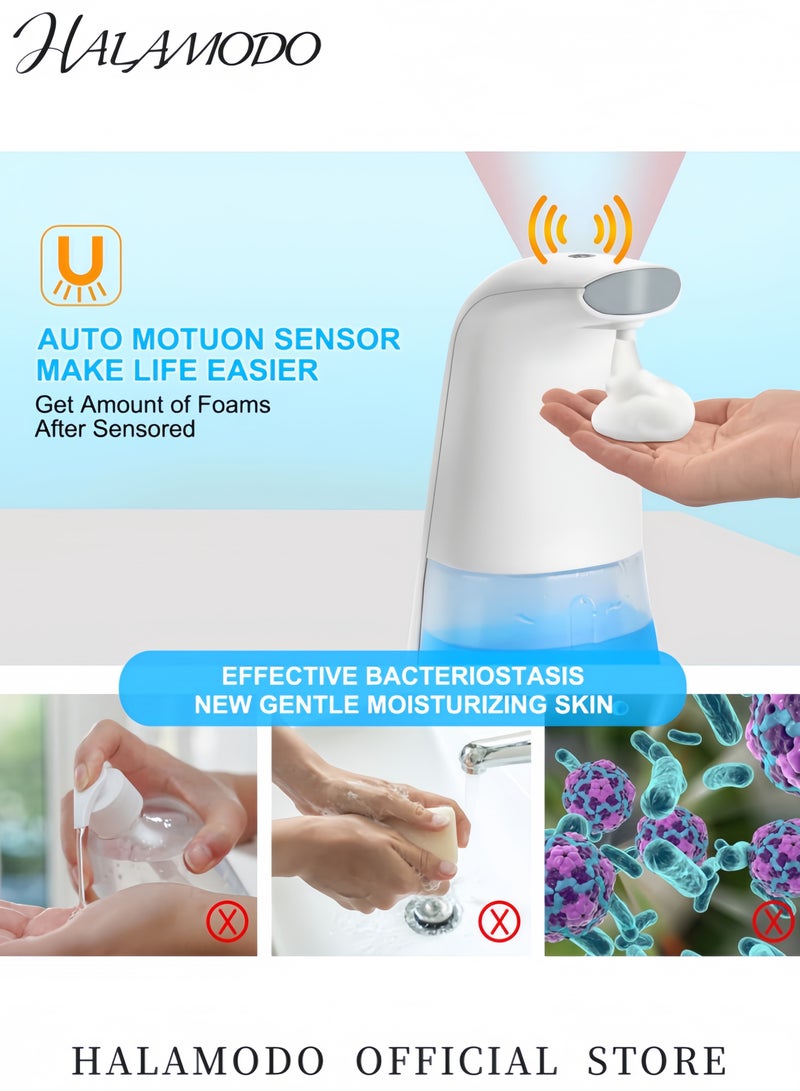 هالامودو موزع صابون رغوي أوتوماتيكي بدون لمس مع مستشعر، أبيض ٢٥٠ مل - Image 3