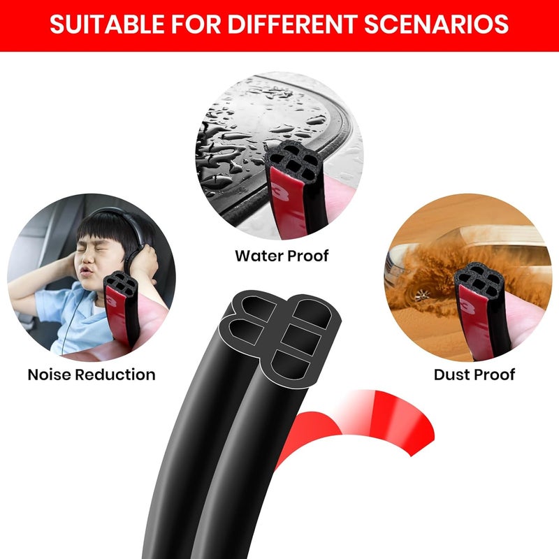 FengleAuto Double Layer Car Door Seal Strip - Image 5