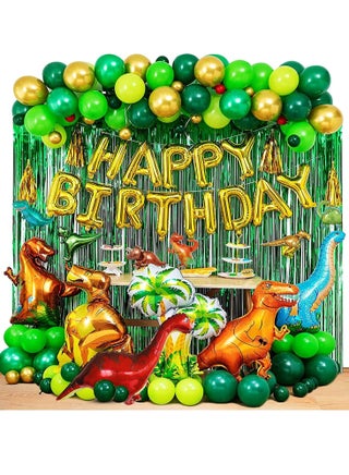 Dinosaur Party Decorations, 113 Pcs Dinosaur Birthday Party Supplies with Dinosaurs Balloons, Happy Birthday Balloons, Curtains, Dinosaur Theme Party for Kids Girls Boys Baby Shower Celebration - pzsku/Z6B319B9EA2F6E8D16A24Z/45/_/1682692176/17b92def-1e6c-40af-af90-6f0cb06e4ff6