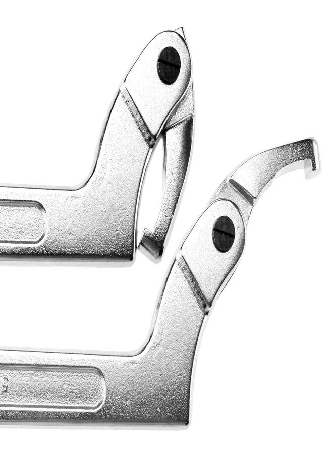 SING F LTD 51-121Mm 2-4.3/4 Inch Chrome Vanadium C Spanner Tool Adjustable Hook Wrench - Image 3