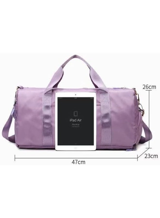 Arabest Large Travel Bag,Shoe Compartment Sports Gym Tote,Weekender Overnight Shoulder Bag - Image 2