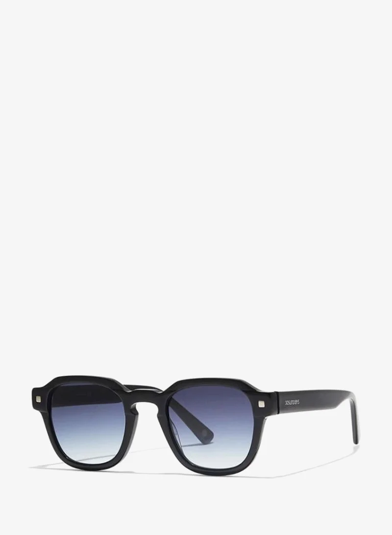 30Sundays 30Sundays HAMPTON Men's Sunglasses, Black/Blue