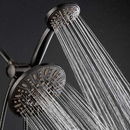 AquaDance Oil Rubbed Bronze 7" Premium High Pressure 3-Way Rainfall Combo with Extra Long 72 inch Hose – Enjoy Luxury 6-Setting Rain Showerhead and Matching Hand Held Shower Separately or Together - Image 2