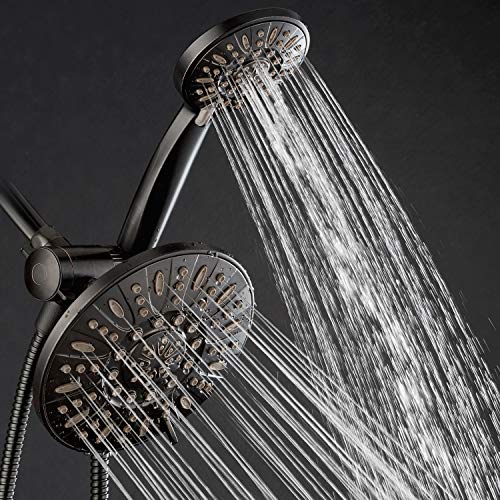 AquaDance Oil Rubbed Bronze 7" Premium High Pressure 3-Way Rainfall Combo with Extra Long 72 inch Hose – Enjoy Luxury 6-Setting Rain Showerhead and Matching Hand Held Shower Separately or Together - Image 4